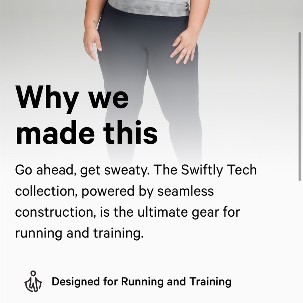 Swiftly tech racerback tank *race length marble dye rhino grey 6 lululemon nwt - Picture 10 of 13